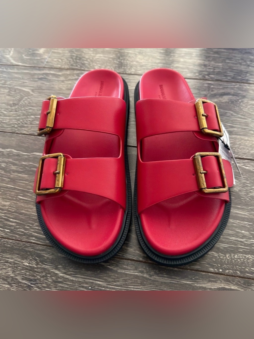 Nwt Banana Republic Size 8 Double Strap Buckel Sandel